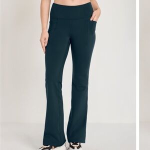 Jockey Women's Dark Green Flare leggings